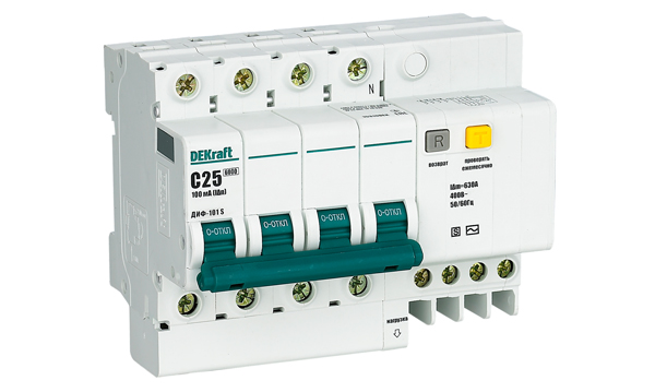 Дифференциальные автоматы ДИФ-101 1-, 3-фазные DEKraft