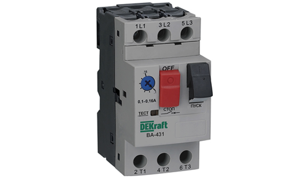 Автомат защиты двигателя серии ВА-430 DEKraft