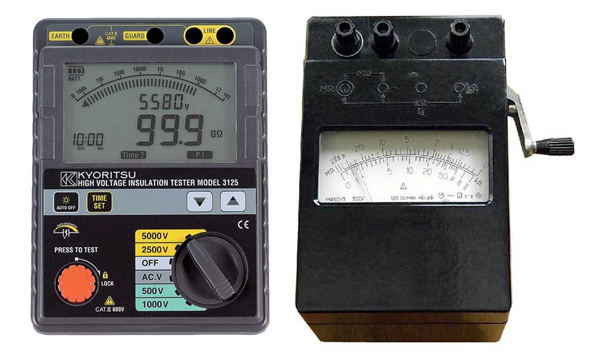 Измерители сопротивления (мегаомметры)