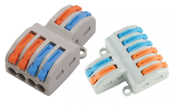 Многополюсные проходные самозажимные клеммы