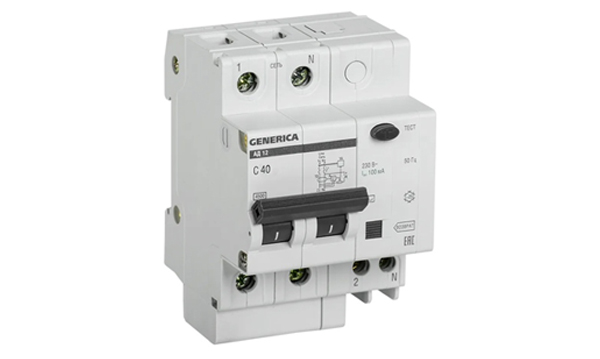 Дифференциальные автоматы двухполюсные GENERICA АД12 тип АС IEK