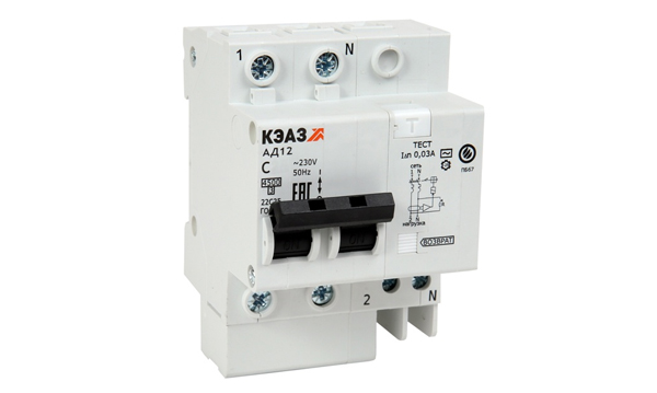 Дифференциальные автоматы двухполюсные АВДТ АД12 тип АС КЭАЗ