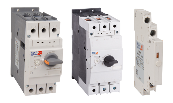 Автоматические выключатели защиты двигателя серии OptiStart КЭАЗ