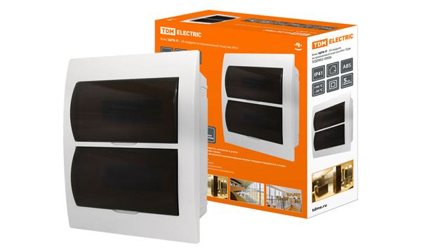 Щиты распределительные встраиваемые ЩРв-П IP41 пластиковые TDM