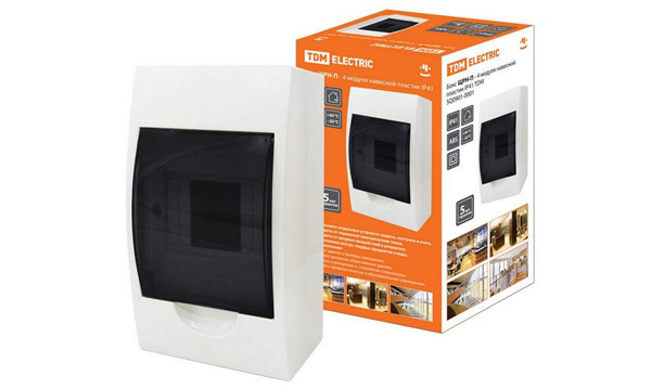 Щиты распределительные навесные ЩРн-П IP41 пластиковые TDM