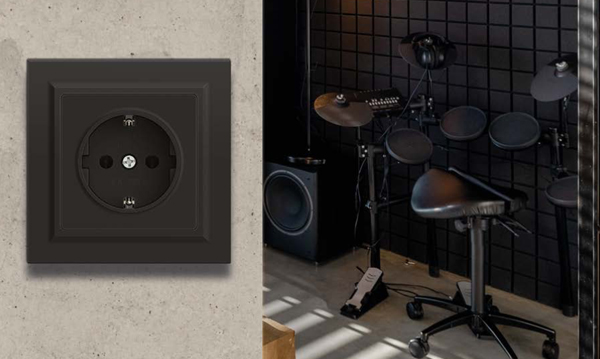 Механизмы IEK серия BRITE темная бронза