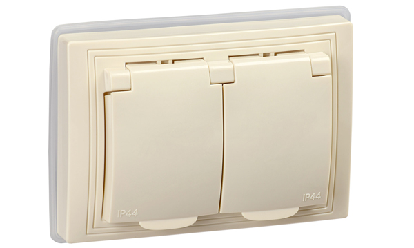 Механизмы и рамки IEK серия Кварта кремовый