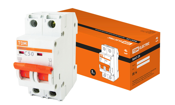 Автоматические выключатели с механической блокировкой (байпас) ВА47-29Б TDM Electric