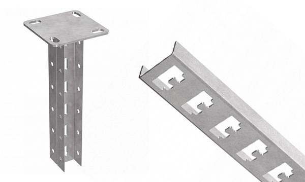 Стойки для металлических лотков Промрукав