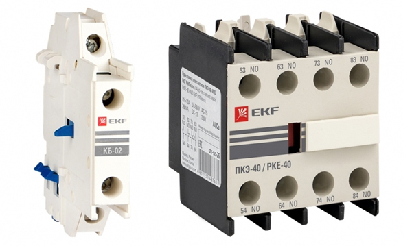 Дополнительные устройства для контакторов КМЭ и КТЭ PROxima EKF