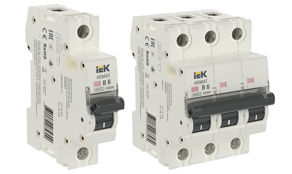 Автоматические выключатели ARMAT M06N IEK с характеристикой В 6кА (автоматы до 63A)