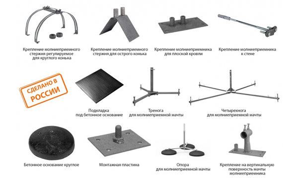 Элементы молниезащиты TDM