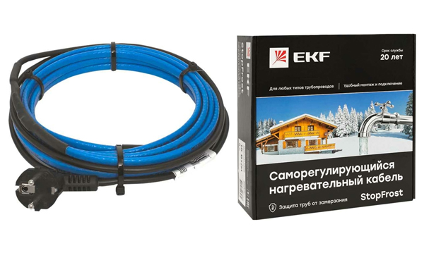 Саморегулирующийся нагревательный кабель 15 Вт/м обогрев трубопроводов StopFrost Inside (в трубу)