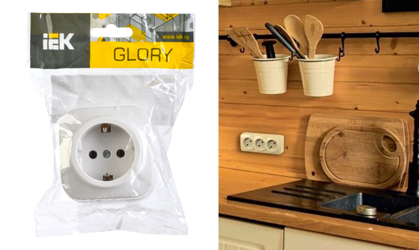 IEK серия Glory (ИЕК Глори) накладная ЭУИ