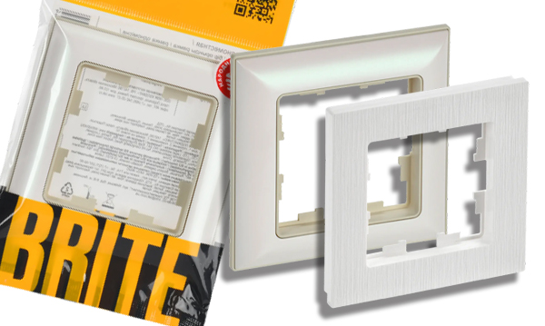 Рамки IEK серия BRITE Пластик