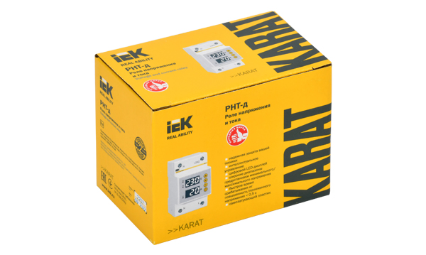 Реле напряжения и тока однофазные IEK