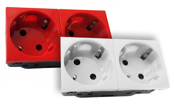 Розетки и выключатели 45х45 SPL (СПЛ)