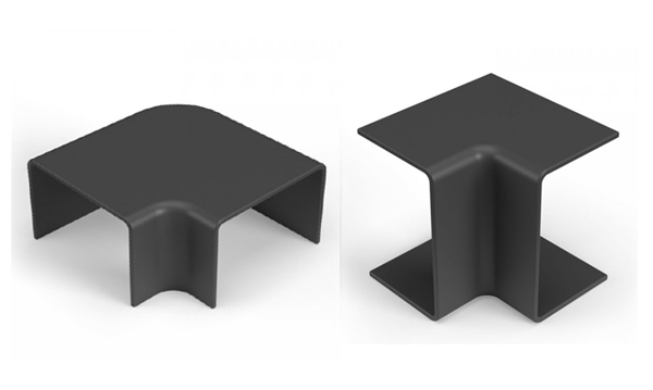 Аксессуары для пластиковых кабель-каналов чёрные Промрукав