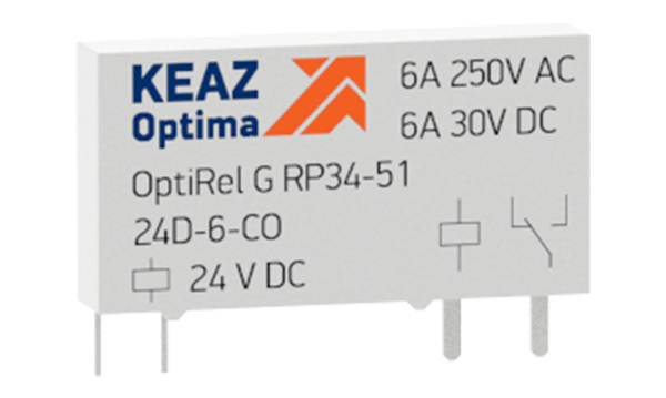 Ультратонкие промежуточные реле OptiRel G RP34  6А КЭАЗ