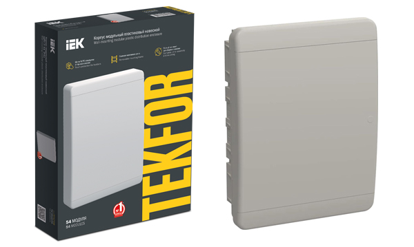 Пластиковые навесные и встраиваемые корпуса TEKFOR IP41 ИЭК