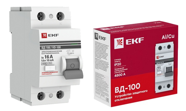 УЗО двух- и четырехполюсные ВД-100 PROxima EKF