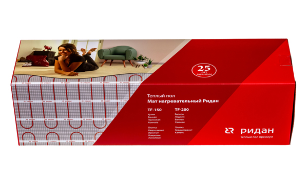 Маты двухжильные Ридан 200Вт/м2