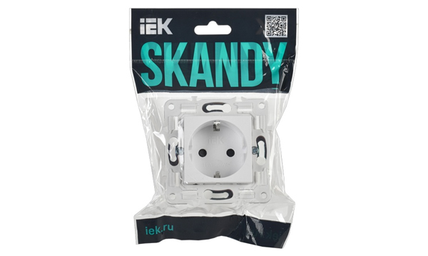 Механизмы IEK серия SKANDY арктически белые