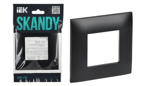 Механизмы IEK серия SKANDY черные
