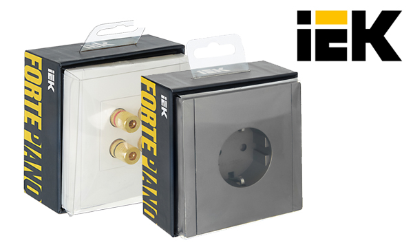 Розетки и выключатели IEK FORTE&PIANO (ИЕК Фортепиано)