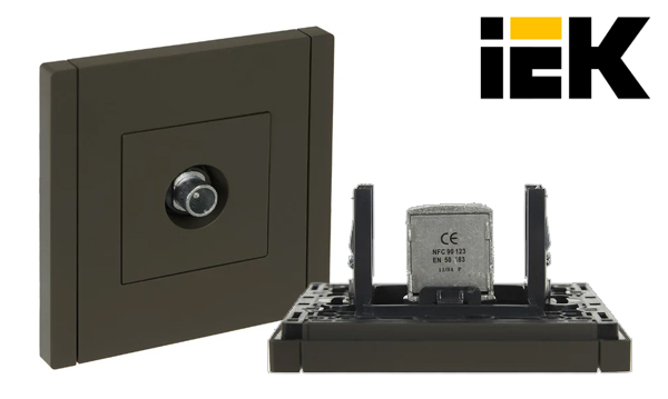 Розетки и выключатели IEK FORTE&PIANO цвет серый