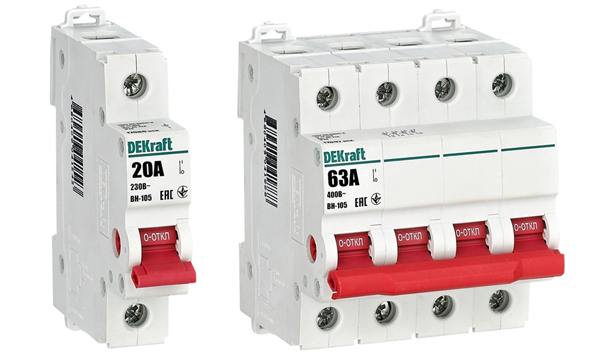 Рубильник модульный ВН-105 DEKraft