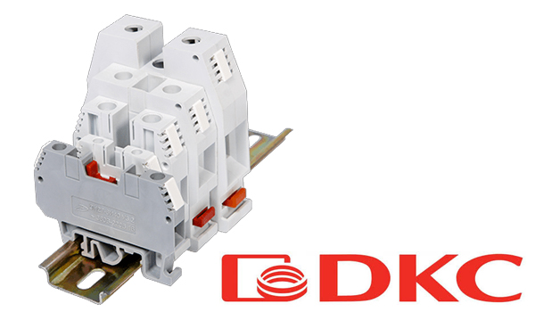 Клеммники винтовые на DIN-рейку DKC