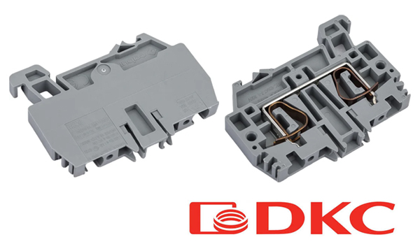 Клеммники самозажимные на DIN-рейку DKC