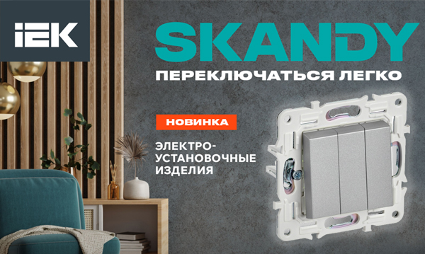 Механизмы IEK серия SKANDY серый