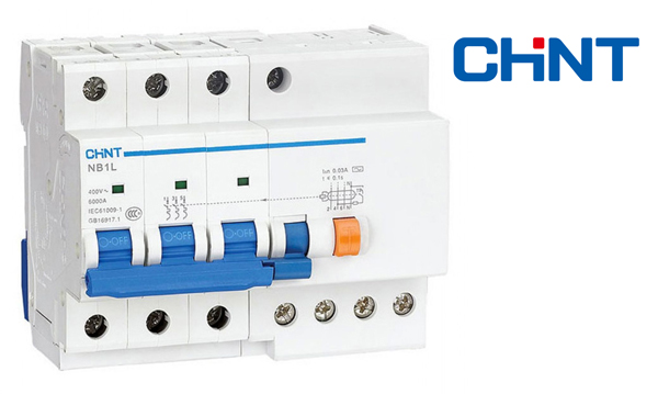 Дифференциальные автоматы трехполюсные для сетей с изолированной нейтралью NB1L Chint