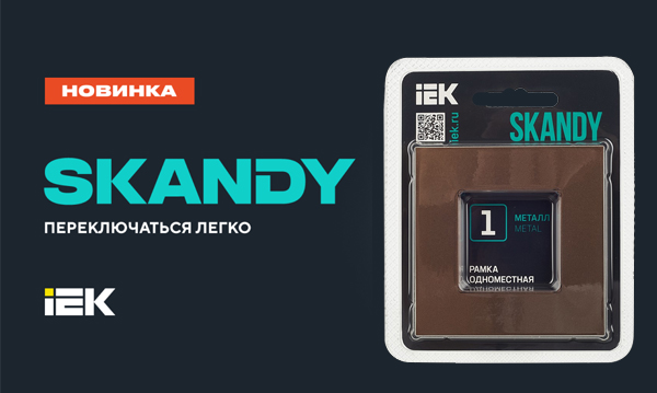 Рамки IEK серия SKANDY Металл