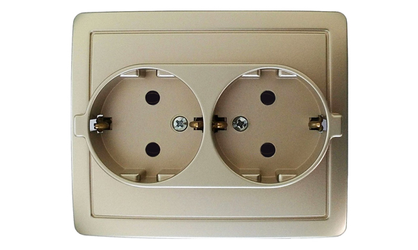 Механизмы и рамки ЭУИ Simon 15 шампань