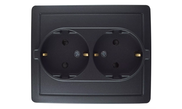 Механизмы и рамки ЭУИ Simon 15 графит