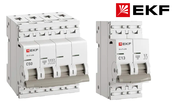 Автоматические выключатели ВА47-63N с характеристикой C (до 63A) 4,5kA PROxima EKF