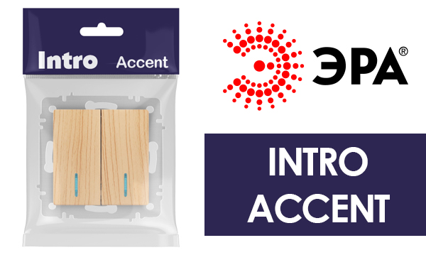 Механизмы и рамки Intro серия Accent сосна