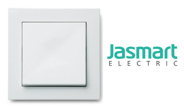 Механизмы с накладками Jasmart серия G белый глянцевый